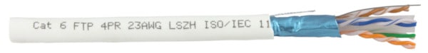 Category 6 FTP foil shielded solid fixed installation LSZH cable