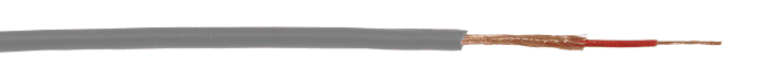 Lap screened single core screened audio cable
