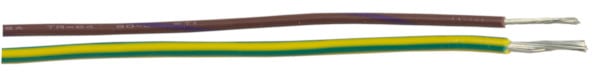 A pair of UL1007 rated equipment wires